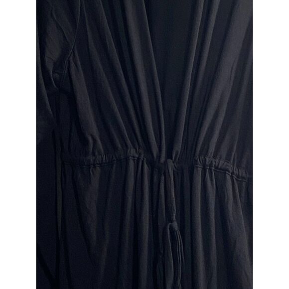 💕Super Soft Cardigan Kimono 3/4 Sleeve Tie Front in Black, Size 4X💕 - Picture 4 of 6